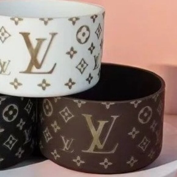 Stanley Brown 40oz Tumbler Laser w/ Brown Gem Straw Topper &Brown Boot Sleeve lv - Picture 3 of 7